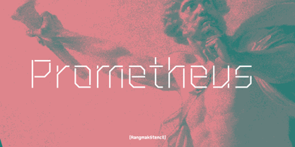 Rangmak Stencil Font Poster 7