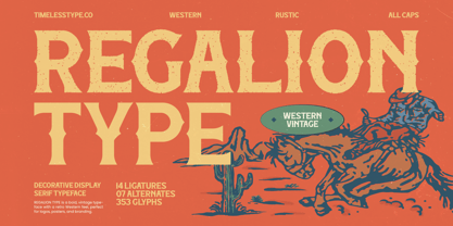 Regalion Rustic Font Poster 1