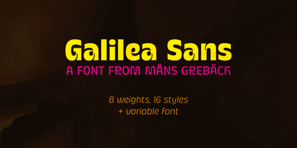 Galilea Sans Variable Font Poster 1