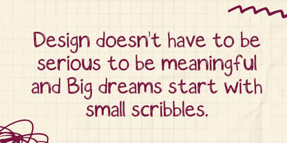 Scribblo Youth Font Poster 2
