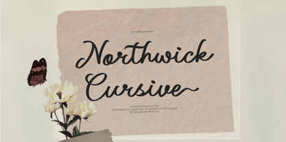 Northwick Cursive Font Poster 1