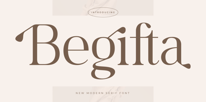 Begifta Font Poster 1