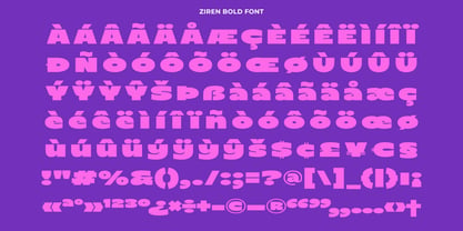 Ziren Font Poster 9
