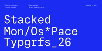 Cx Mono Font Poster 2
