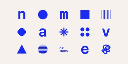 Cx Mono Font Poster 3
