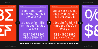 RCL Back One Font Poster 15