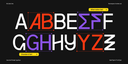 RCL Back One Font Poster 8