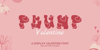 Plump Valentine Font Poster 1
