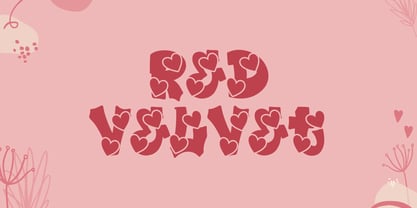 Plump Valentine Font Poster 2