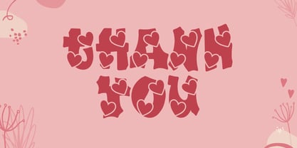 Plump Valentine Font Poster 10