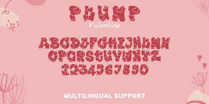 Plump Valentine Font Poster 9