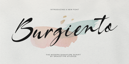 Burgiento Font Poster 1