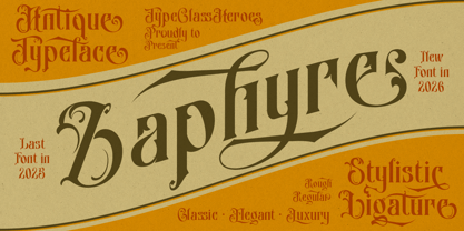 Zaphyre Font Poster 1