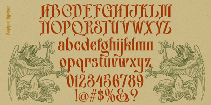 Zaphyre Font Poster 4