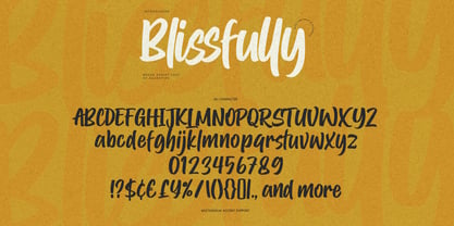 Blissfully Font Poster 7