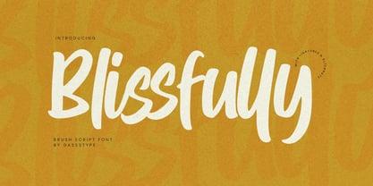 Blissfully Font Poster 1