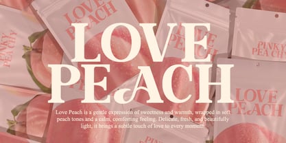Peaching Font Poster 6