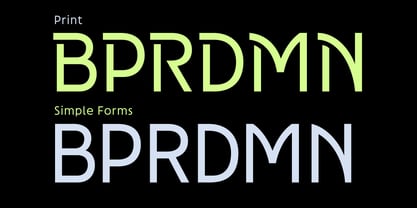 Neopol Print Font Poster 7