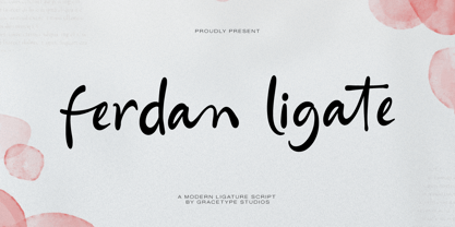 Ferdan Ligate Font Poster 1