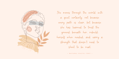 Natural Pastel Font Poster 3