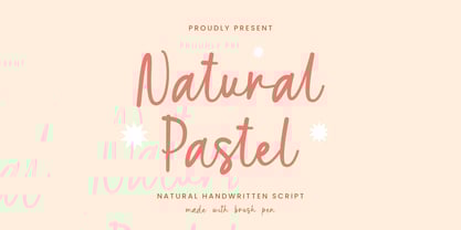 Natural Pastel Font Poster 1