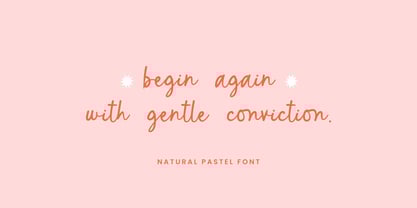 Natural Pastel Font Poster 2