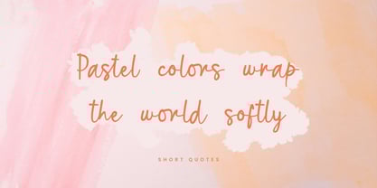 Natural Pastel Font Poster 4
