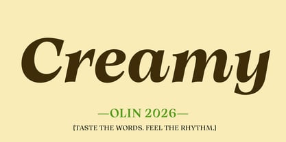Olin Font Poster 13