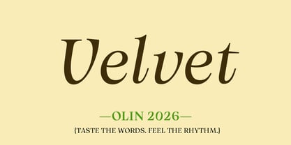 Olin Font Poster 12