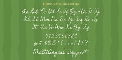 Rilona Notes Font Poster 6