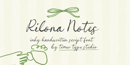 Rilona Notes Font Poster 1