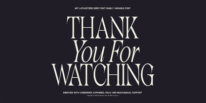 MIT Lathasterie Font Poster 15