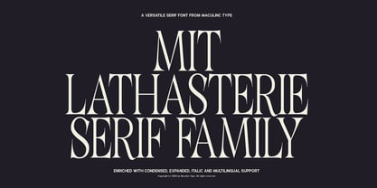 MIT Lathasterie Font Poster 1