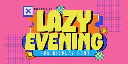 Lazy Evening Font Poster 1
