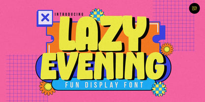 Lazy Evening Font Poster 2