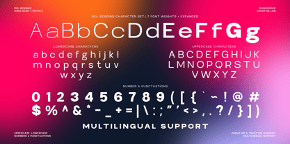 RCL Sendigo Font Poster 14