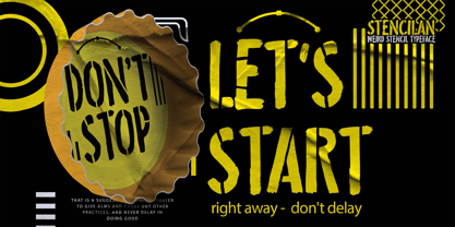 Stencilan Font Poster 3