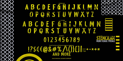 Stencilan Font Poster 7