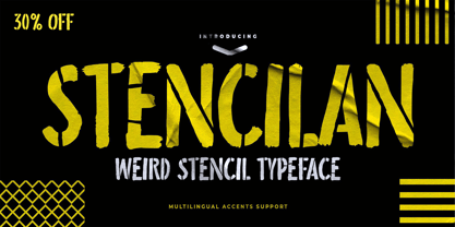 Stencilan Font Poster 1