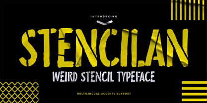 Stencilan Font Poster 2