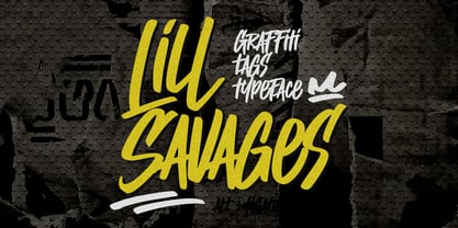 Lill Savages Font Poster 1