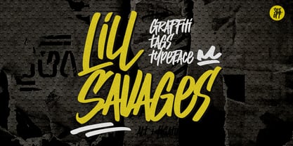 Lill Savages Font Poster 2
