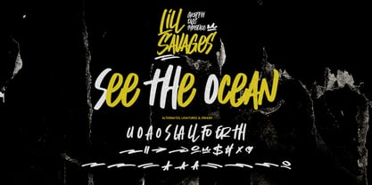 Lill Savages Font Poster 8