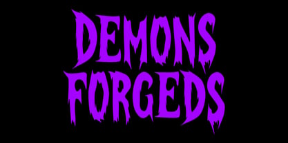 Demons Forgeds Font Poster 1
