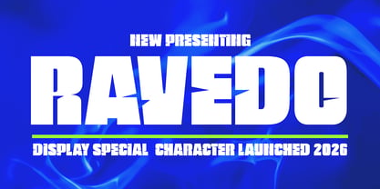 Ravedo Compressed Font Poster 1