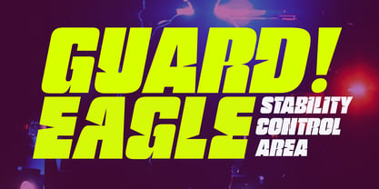 Ravedo Compressed Font Poster 8