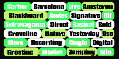 Ravedo Compressed Font Poster 4