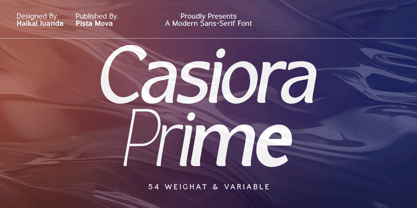 Casiora Prime Font Poster 1