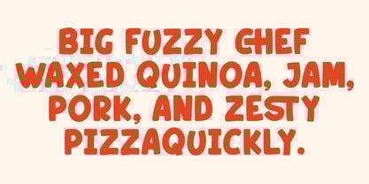 Chubsy Snack Font Poster 2