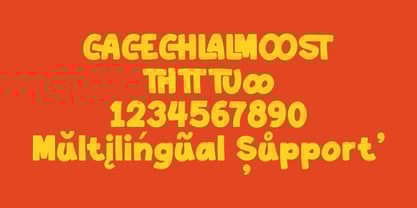 Chubsy Snack Font Poster 10